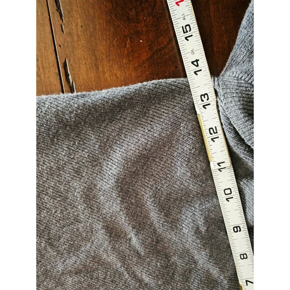 Petal&pup crossover knit dress Midi doleman sleeve medium gray - Picture 10 of 14